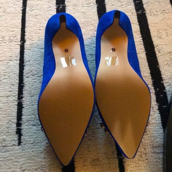 Sole Society Royal Blue Suede Pumps - Picture 8 of 9
